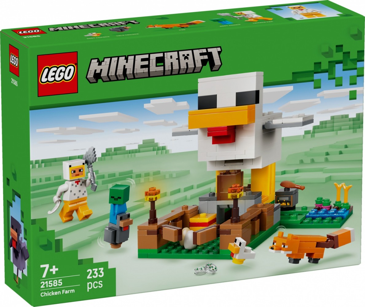 LEGO  Blocks Minecraft 21585 Chicken Farm