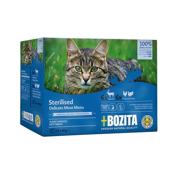 BOZITA Sterilised Delicate meat menu Box