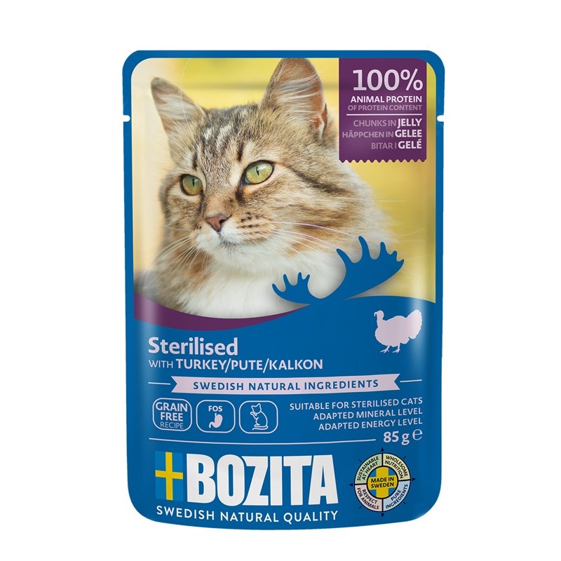 BOZITA  sterilised pieces in jelly with