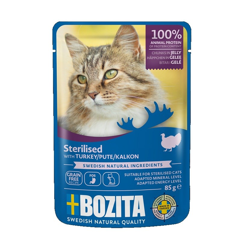 BOZITA Sterilised Turkey Chunks in jelly