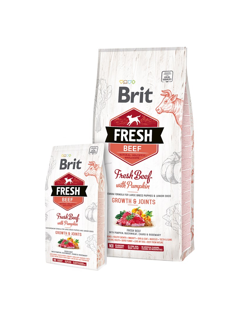 Brit Fresh Puppy&Junior Large Growth&Joints Beef