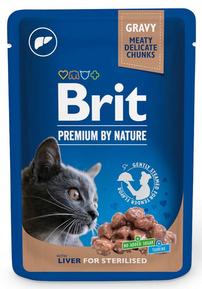 Brit Premium Cat Liver Sterilised -