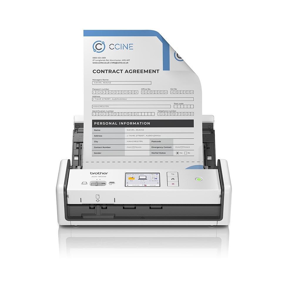 Brother ADS-1800W ADF scanner 1200 x