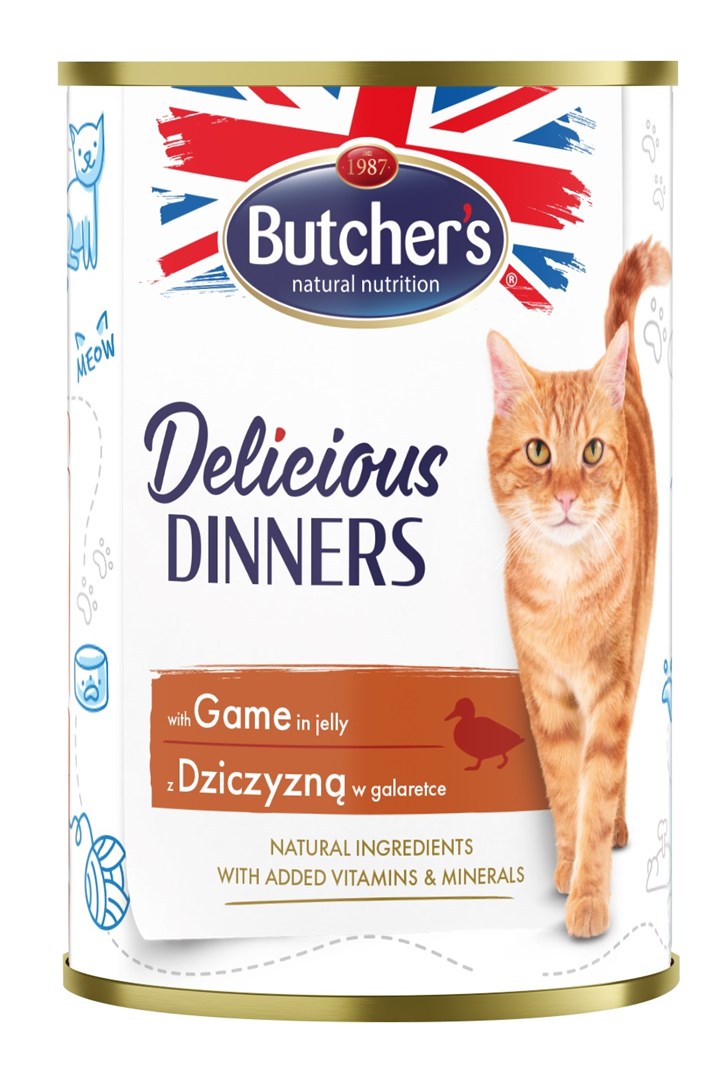 Butcher`s  Delicious Dinners Pieces with venison