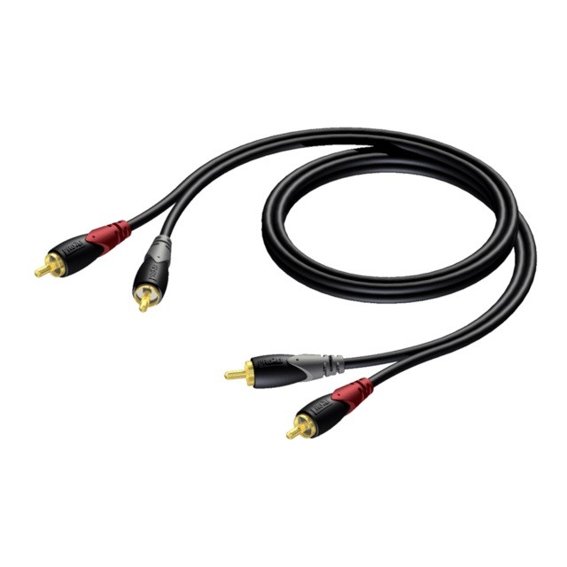 PROCAB  CABLE 2X RCA/CINCH MALE -2X