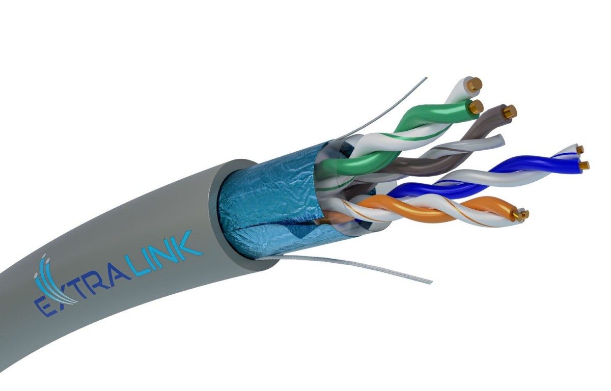 Extralink Cable CAT5E FTP(F/UTP) indoor twisted