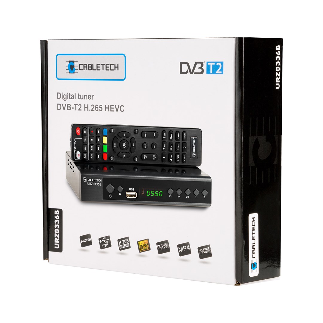 Cabletech  DEKODER DVB-T2 H.265 HEVC