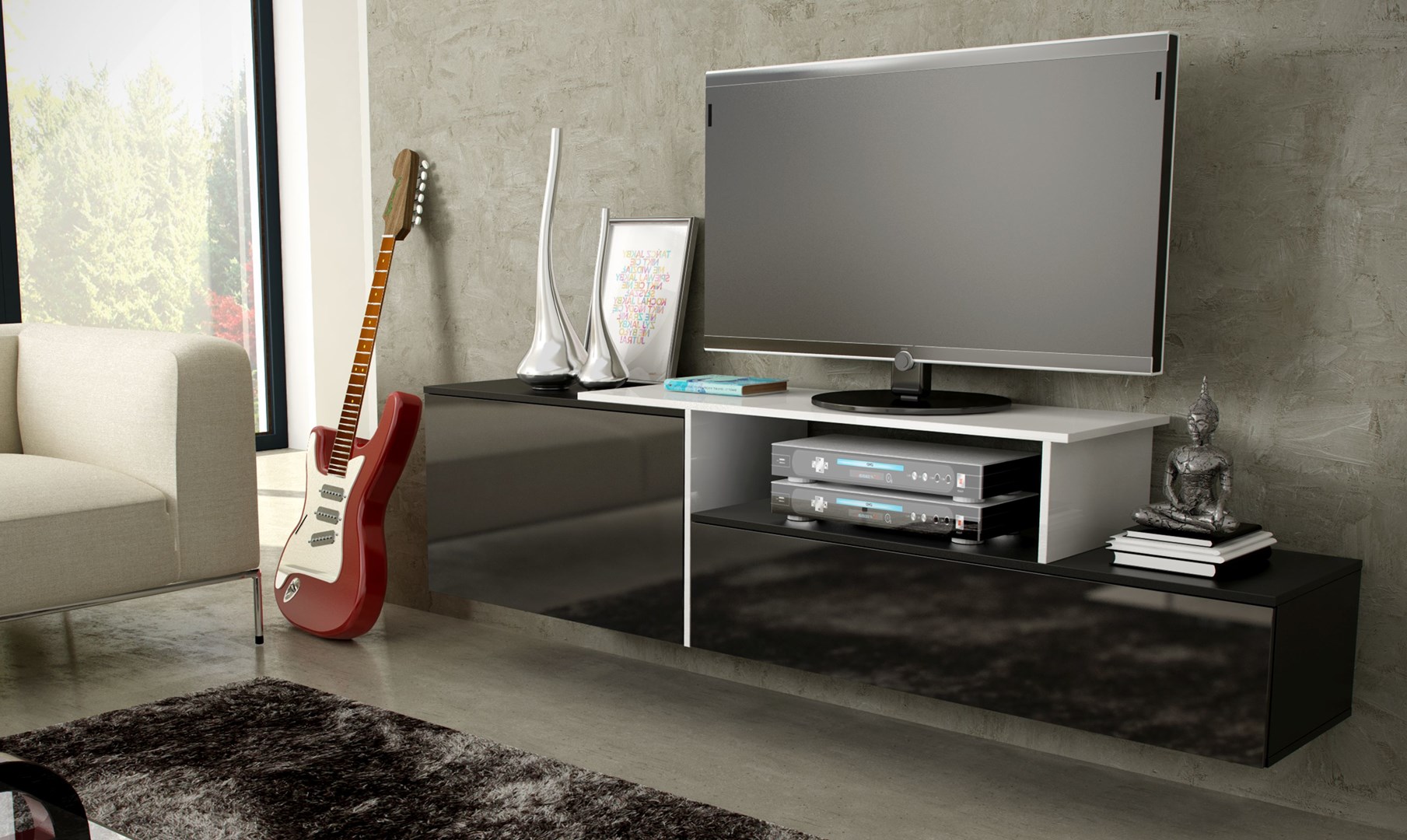 Cama MEBLE Cama TV cabinet SIGMA