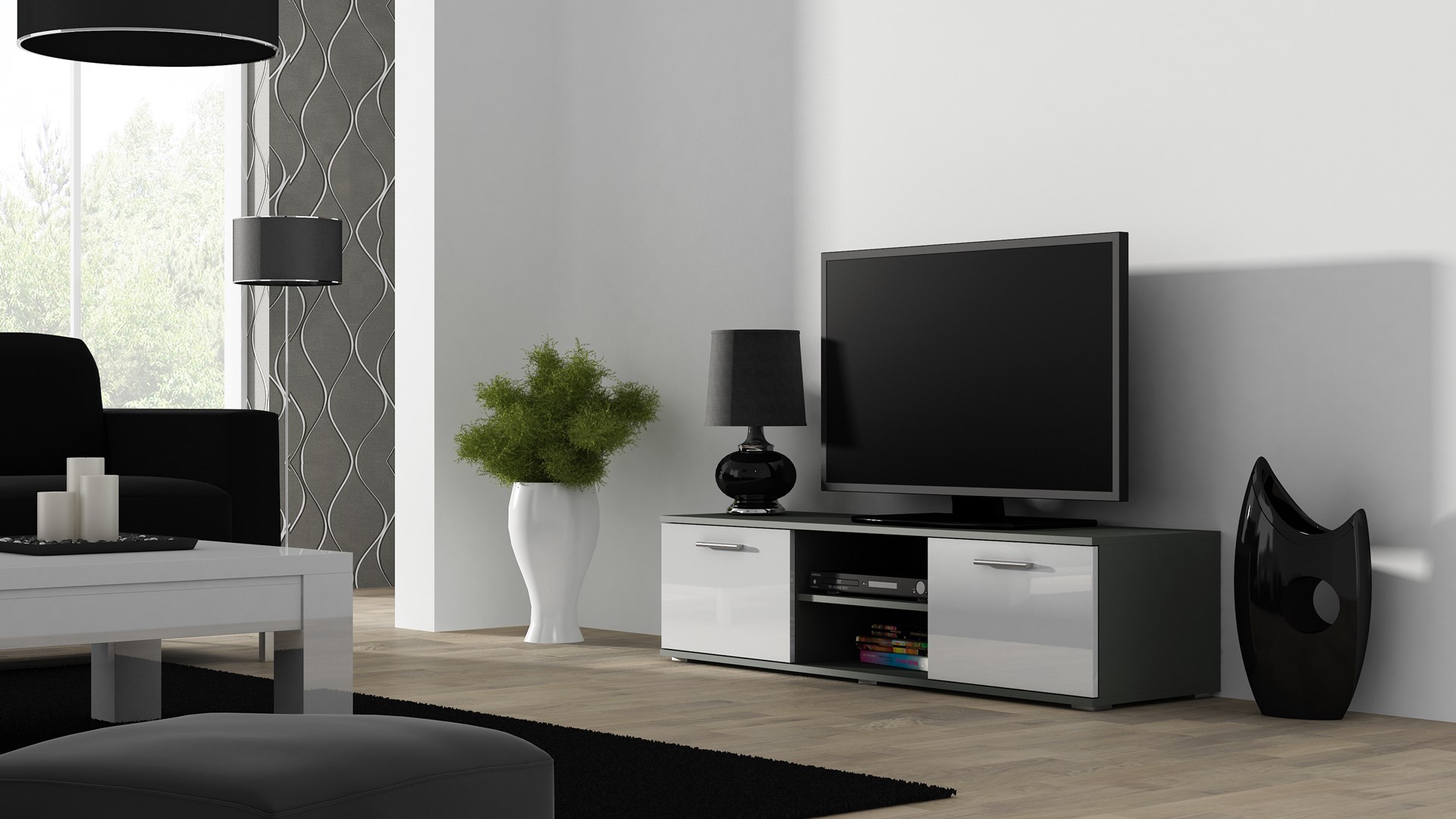 Cama MEBLE Cama TV stand SOHO