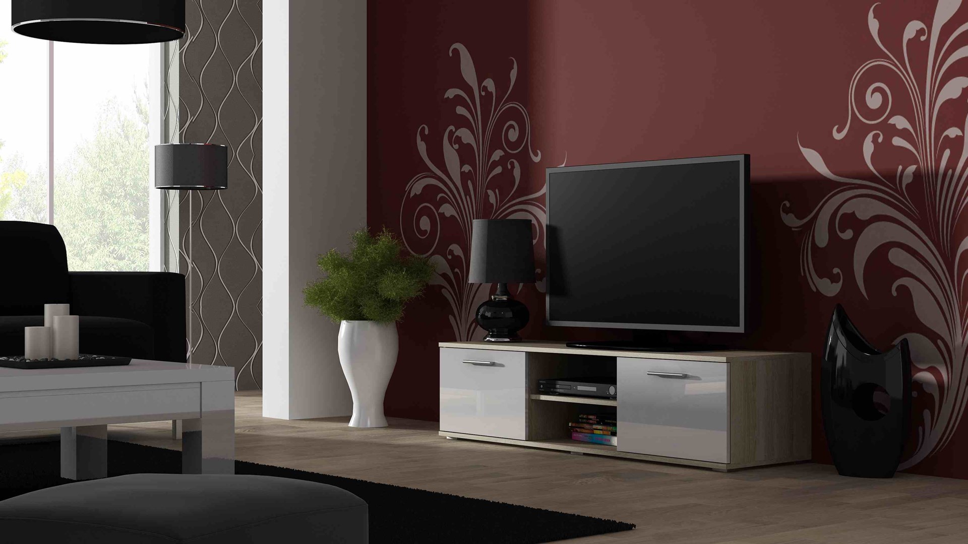 Cama MEBLE Cama TV stand SOHO