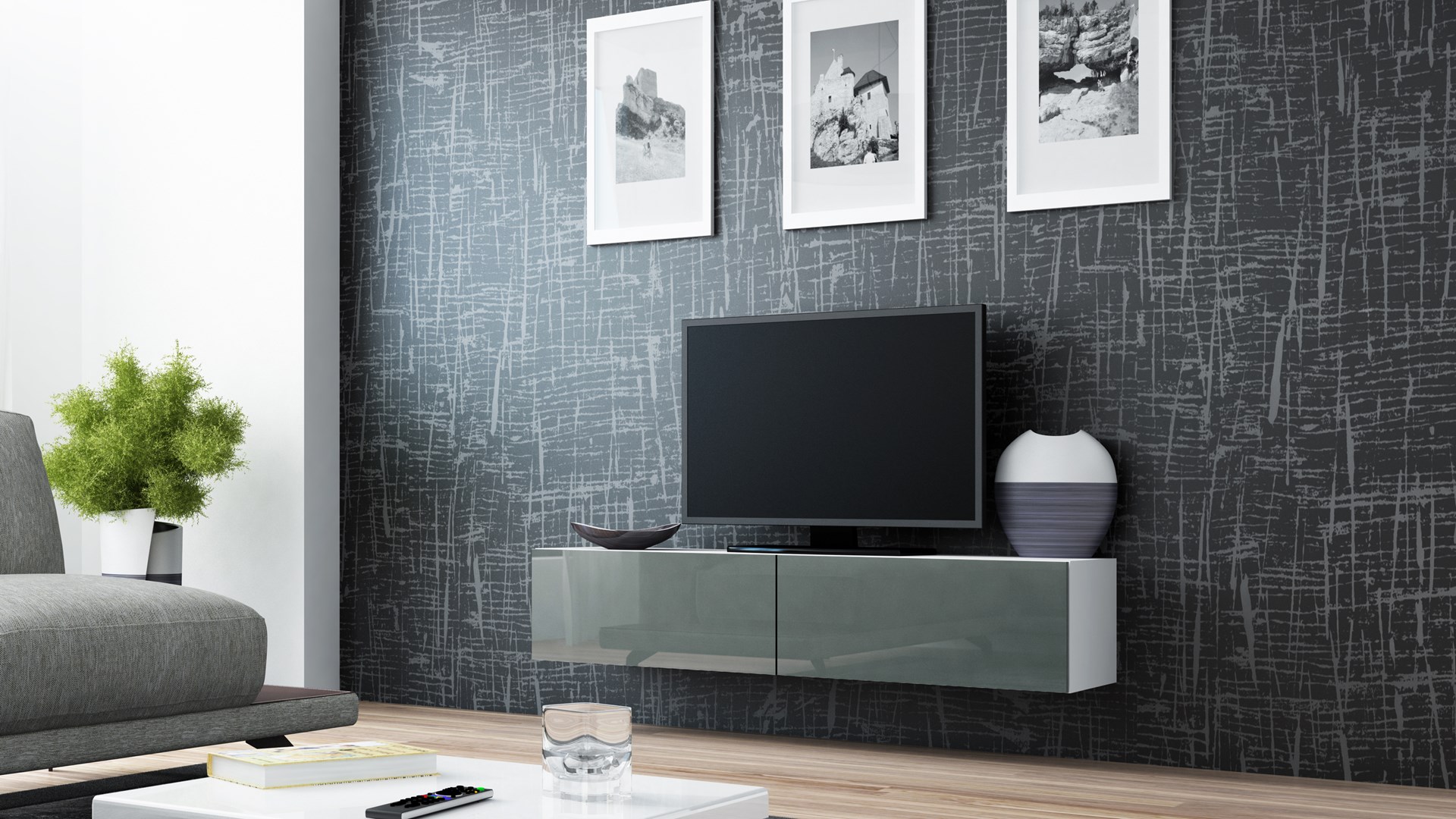 Cama MEBLE Cama TV stand VIGO