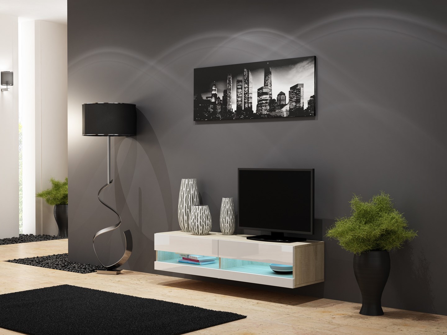 Cama MEBLE Cama TV stand VIGO