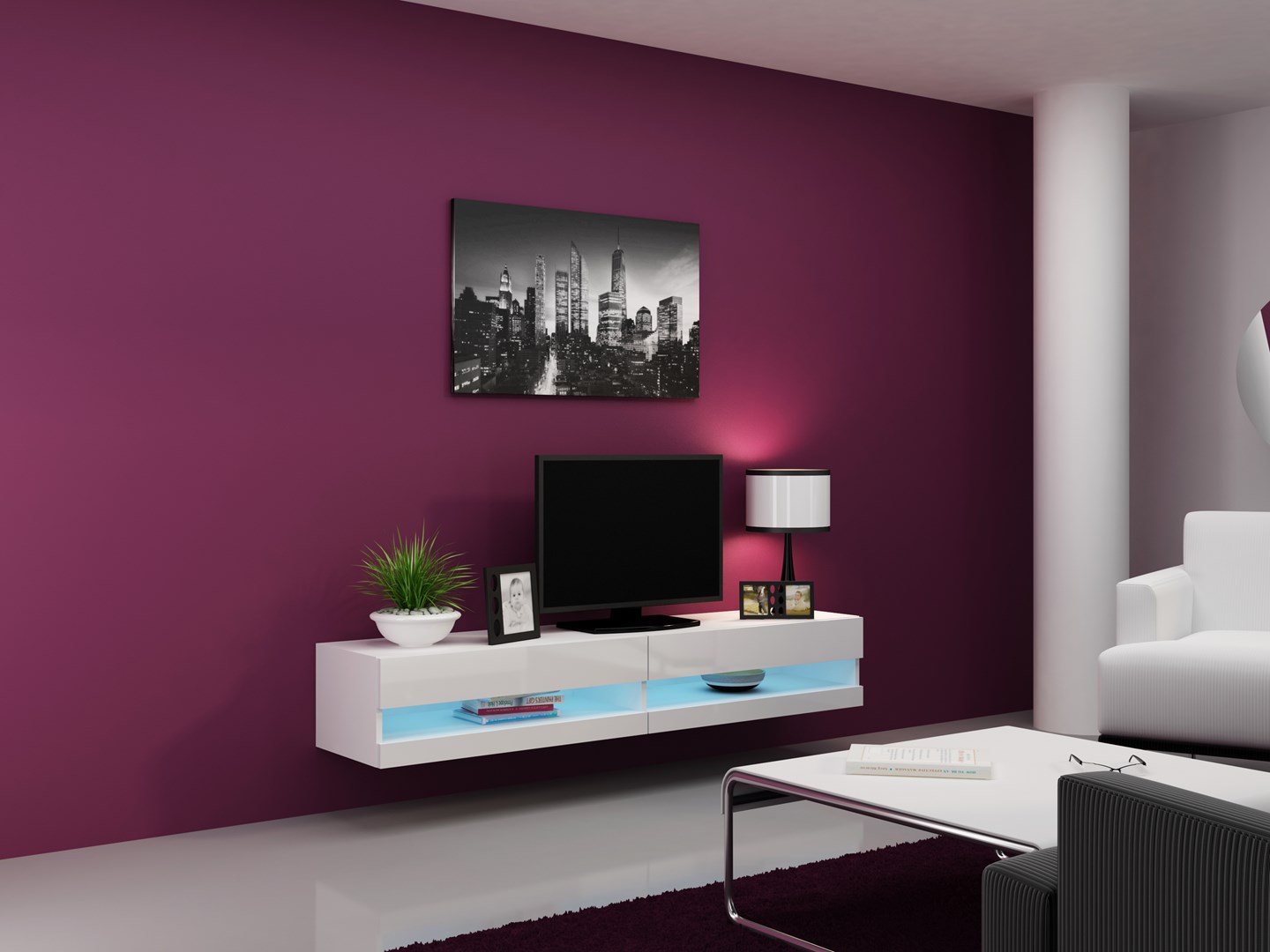 Cama MEBLE Cama TV stand VIGO