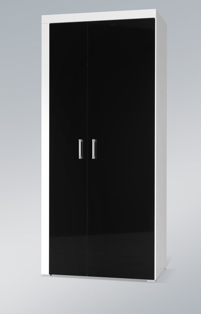 Cama MEBLE Cama wardrobe SAMBA white/black