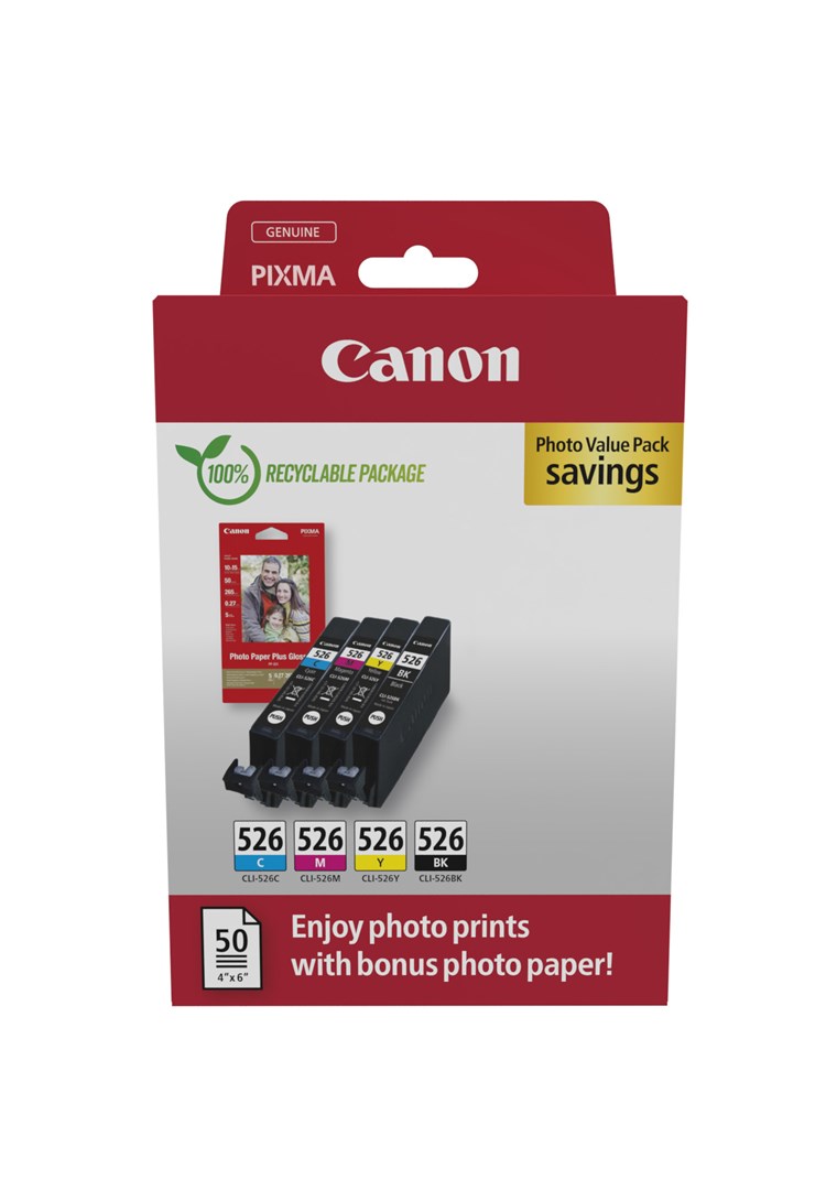 Canon  Multipack CLI-526 BK/C/M/Y Photo Value