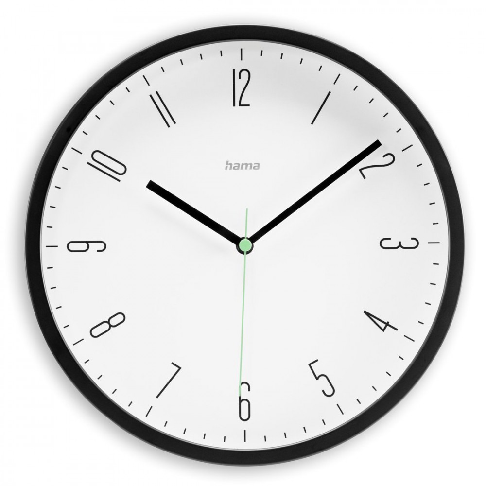 Hama Capri wall clock 25cm black