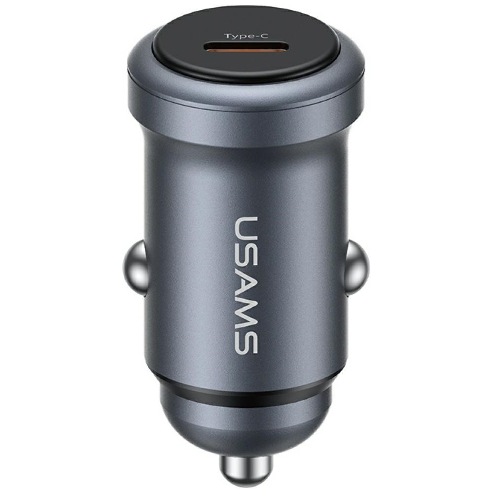 USAMS Car charger 30W PD aluminium