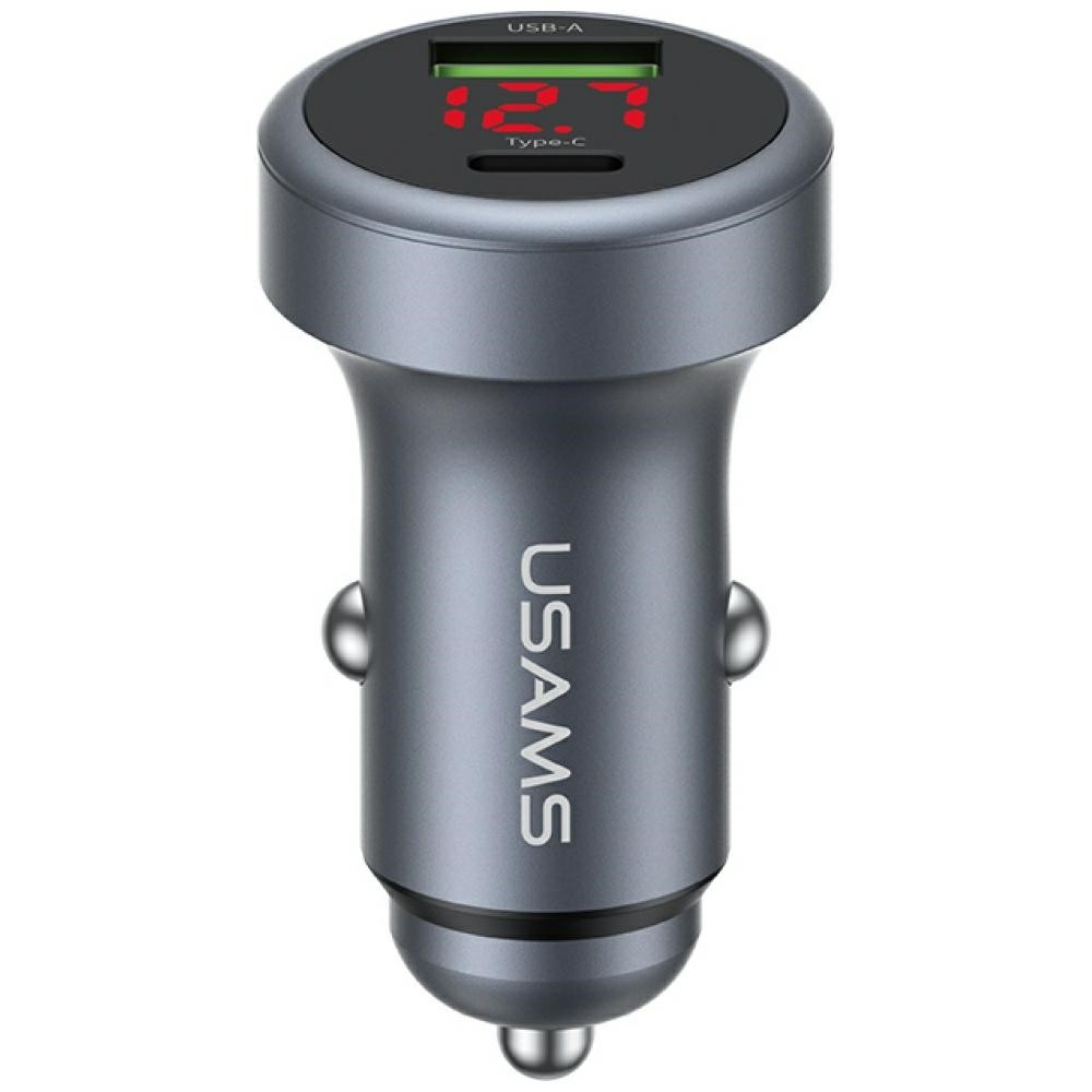 USAMS  Car Charger CC327 Aluminum 45W