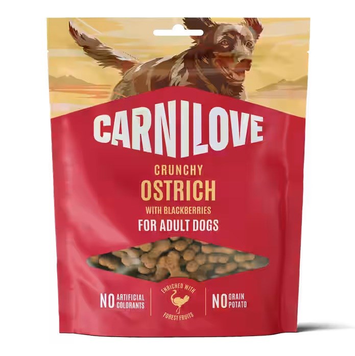 CARNILOVE Crunchy Ostrich with blackberries -