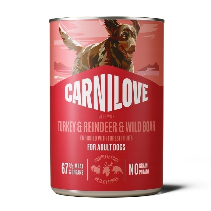 CARNILOVE  Dog Turkey&Reindeer&Wild Boar - wet