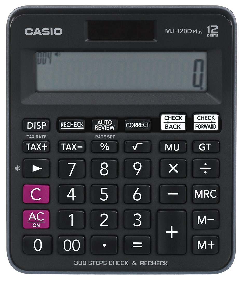 Casio CALCULATOR OFFICE MJ-120D PLUS BLACK