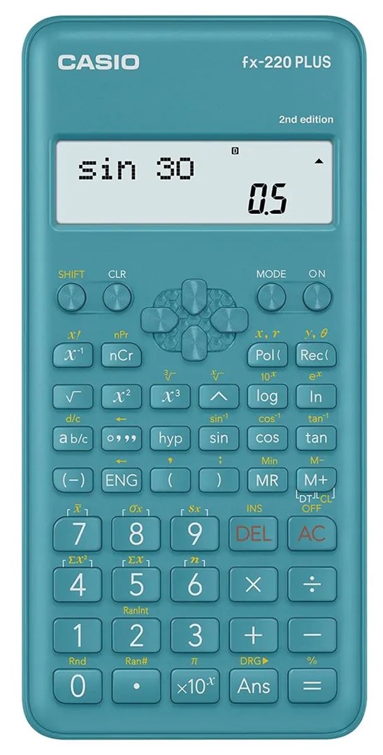 Casio CALCULATOR SCIENTIFIC FX-220PLUS-2 BLUE, 12