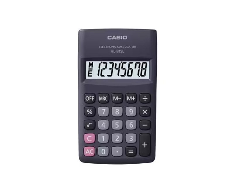 Casio  HL-815L-BK BOX pocket calculator, 8-digit