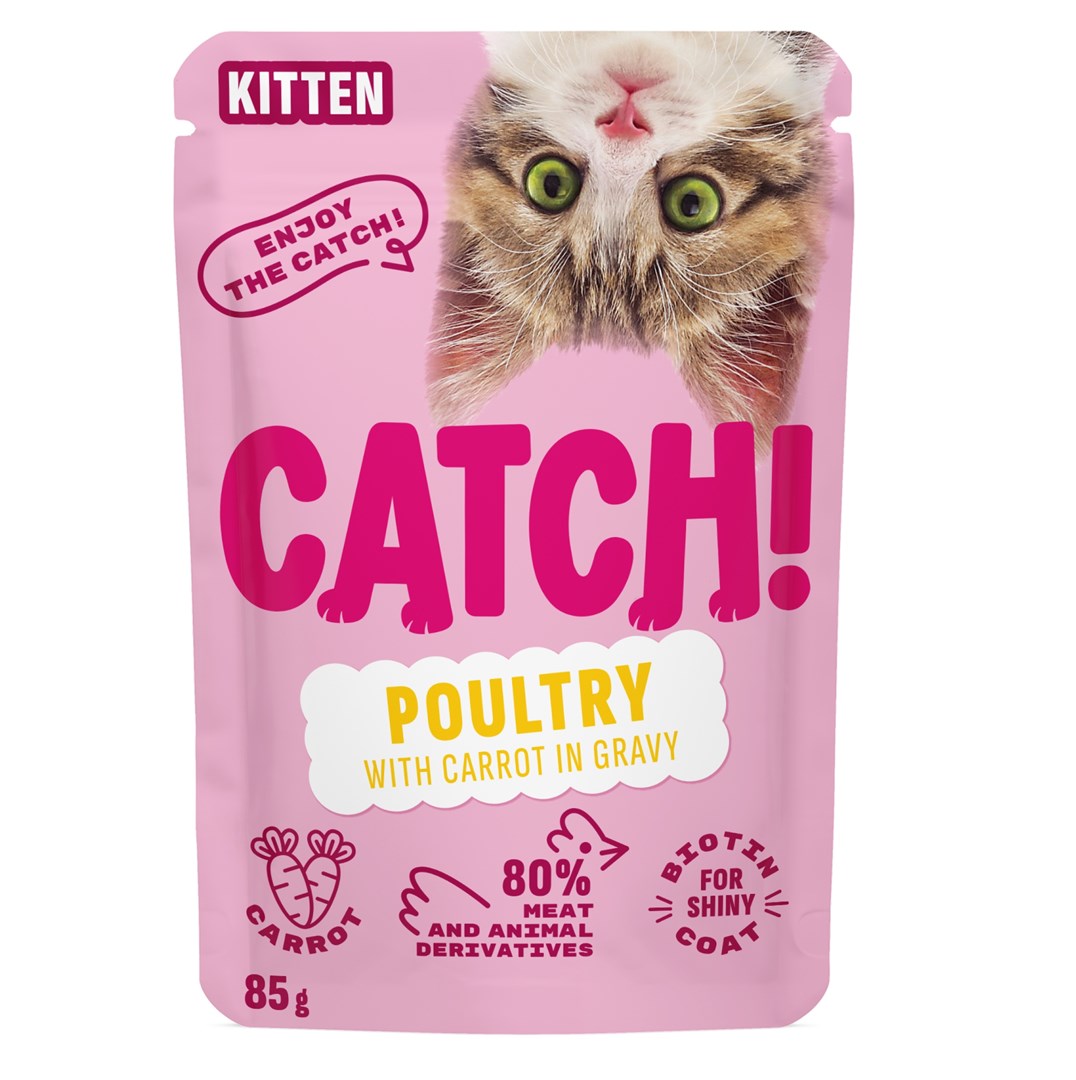 CATCH  Kitten Poultry and carrot in
