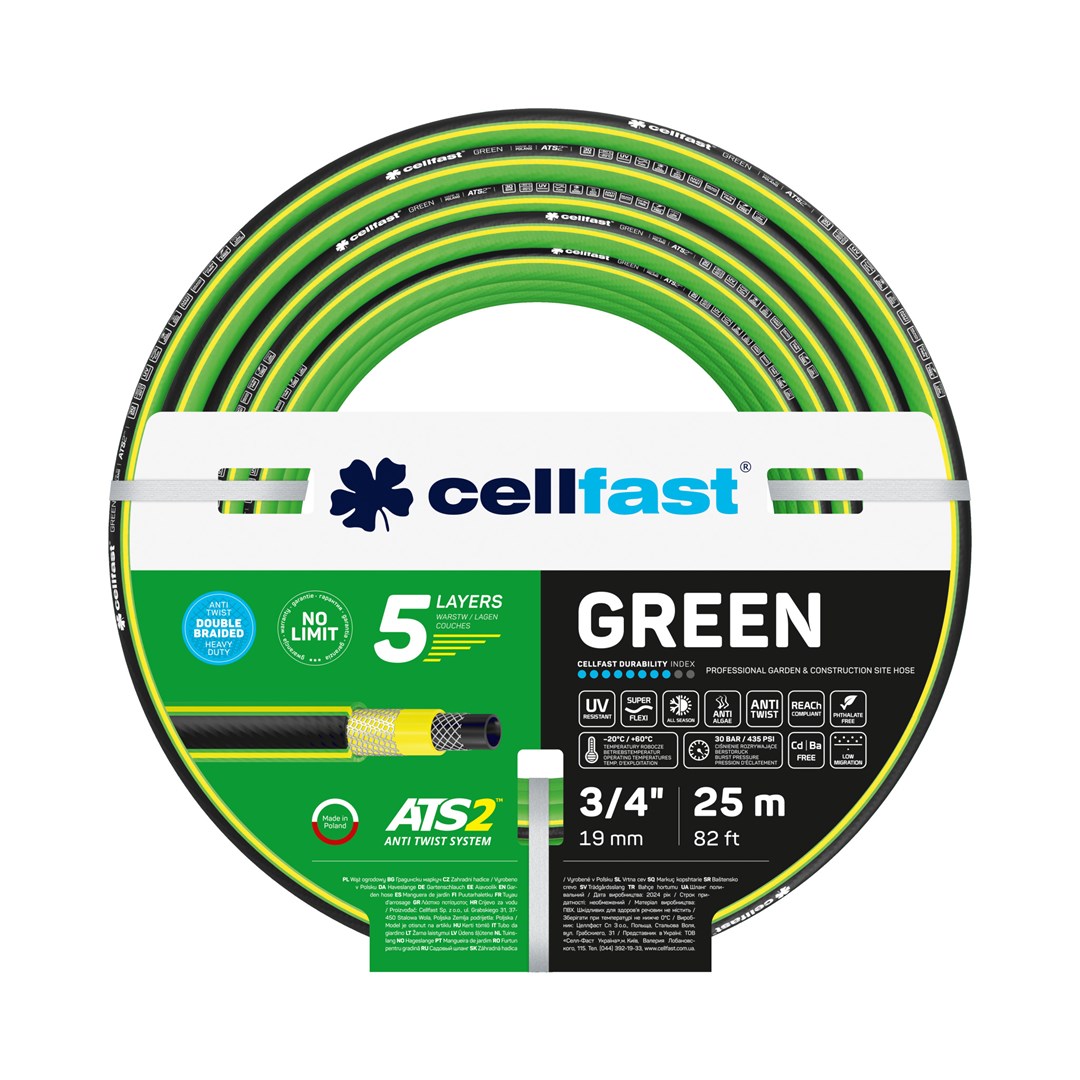 CELLFAST  GREEN ATS2 garden hose 25