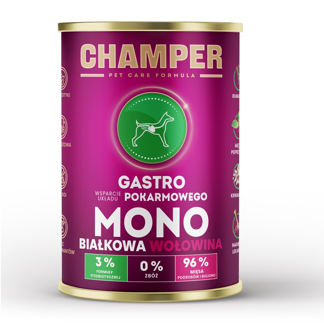 CHAMPER Gastro Monoprotein Beef - wet