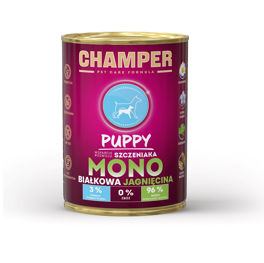 CHAMPER Puppy Monoprotein Lamb - wet