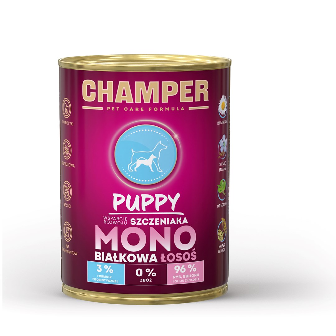 CHAMPER Puppy Monoprotein Salmon - wet