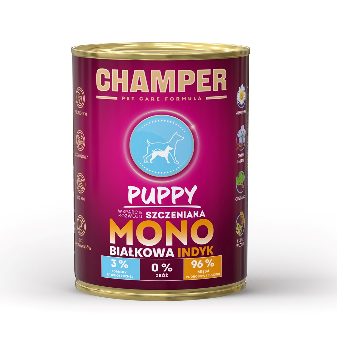 CHAMPER Puppy Monoprotein Turkey - wet