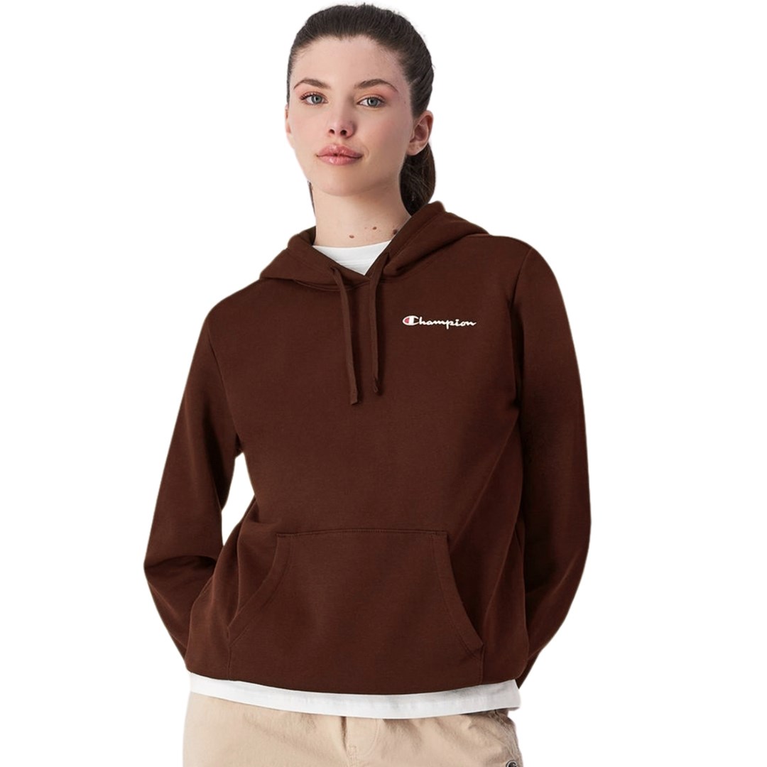Chappi Champion Hooded Women`s Sweatshirt Brown
