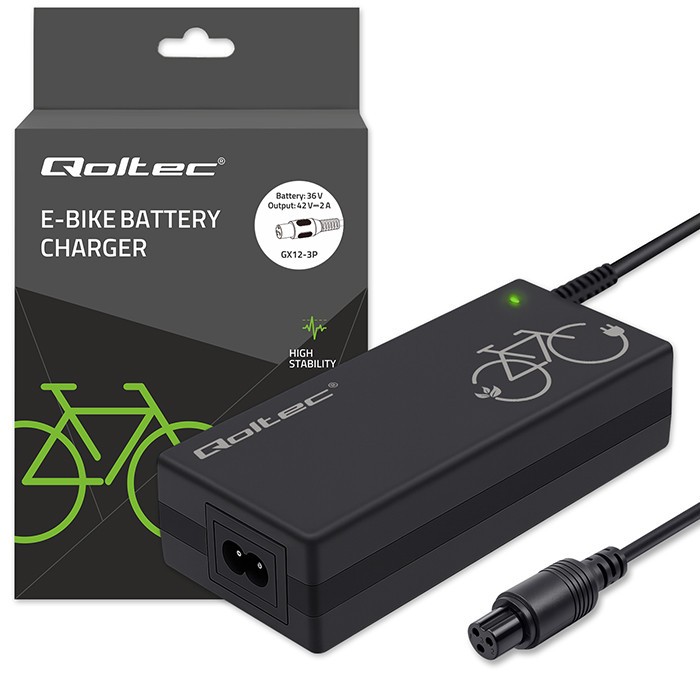 Qoltec Charger for ebike 36V 42V