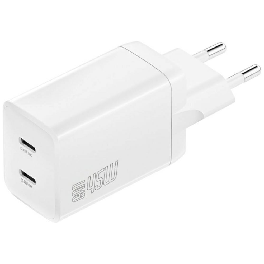 4smarts  Charger PDPlug 45W 2xUSB-C white