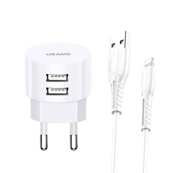 USAMS  Charger T20 2xUSB 2,1A