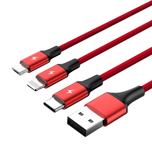 Unitek Charging cable 3-in-1 USB -