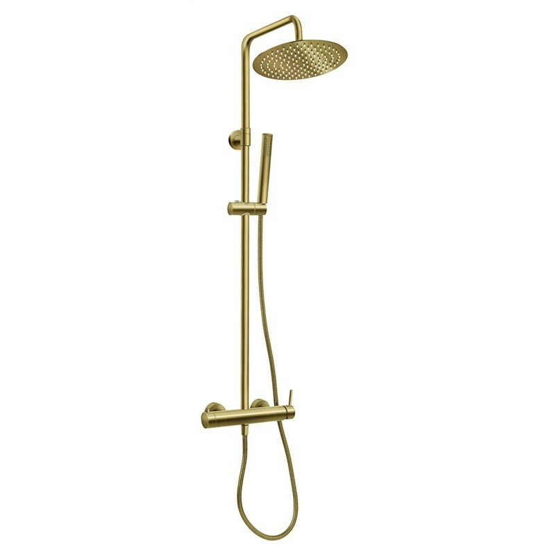 FERRO CIRICULUS SHOWER SET BRUSHED GOLD