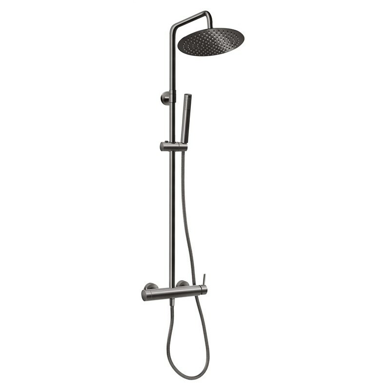 FERRO CIRICULUS SHOWER SET GUN METAL