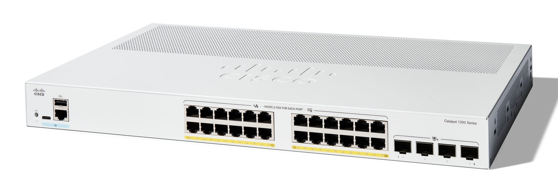 Cisco  Catalyst 1200-24P-4X Smart Switch, 24