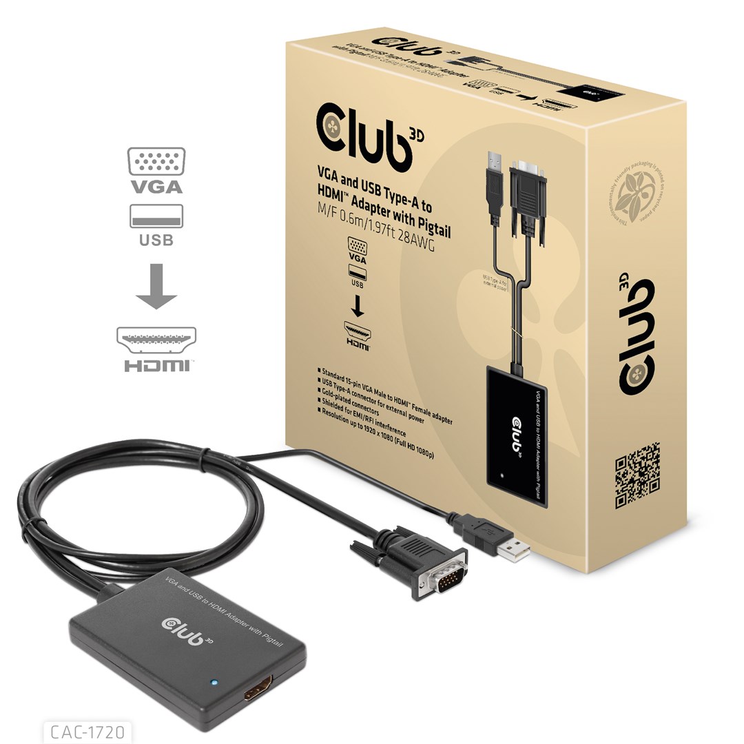 Club 3D CLUB3D VGA and USB