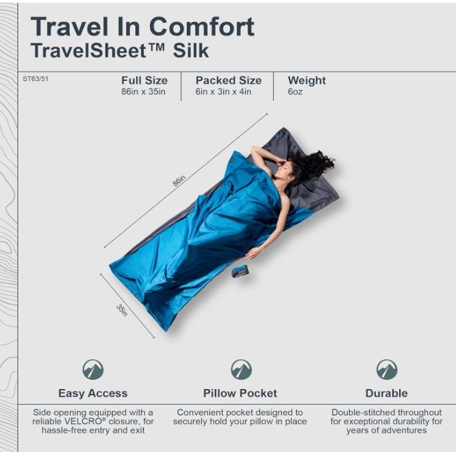 COCOON TravelSheet Rectangular sleeping bag Cotton