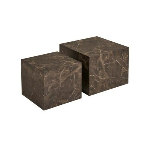 No name COFFEE TABLE BROWN SET
