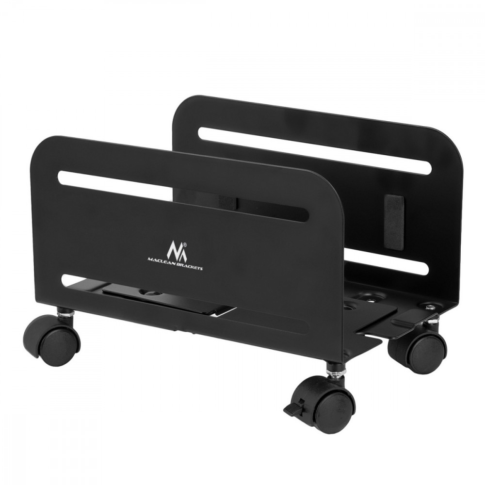 Maclean  Computer stand cart mobile for