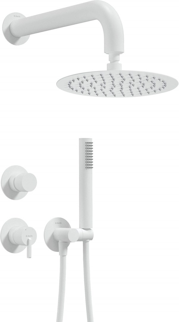 Deante Concealed shower set with overhead