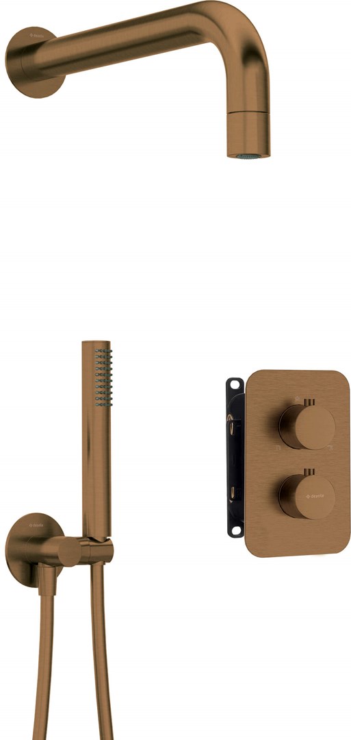 Deante Concealed shower set with thermostat