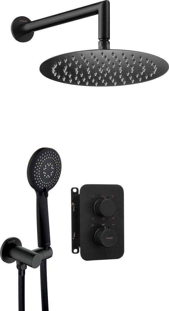 Deante Concealed shower set with thermostatic