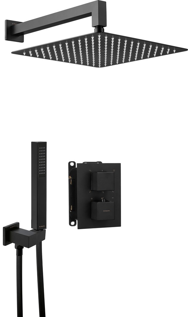Deante Concealed shower set with thermostatic