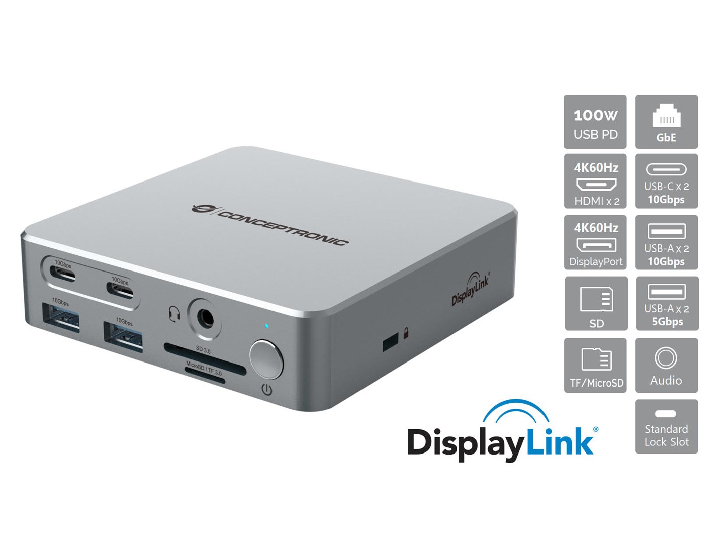 No name Conceptronic DONN25G 15-in-1 DisplayLink